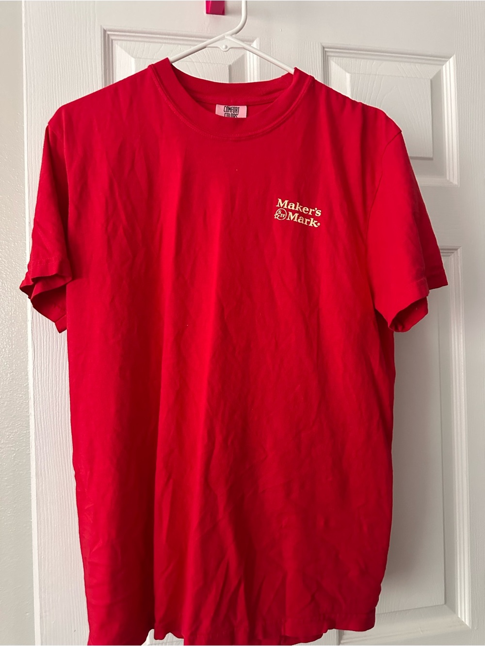 Comfort Colors Red Maker's Mark Short-Sleeve Logo Tee